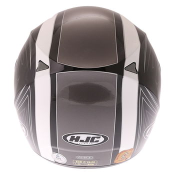 HJC CL-St II Guardian Black Grey White Full Face Motorcycle Helmet Back                                                                                                                                                                                        