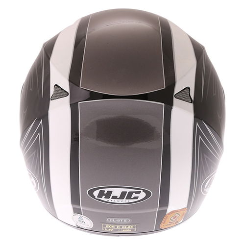 HJC CL-St II Guardian Black Grey White Full Face Motorcycle Helmet Back                                                                                                                                                                                        