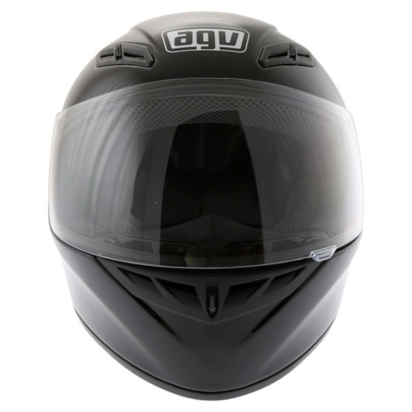 AGV K4 Evo Mono Black Full Face Motorcycle Helmet Front                                                                                                                                                                                                        
