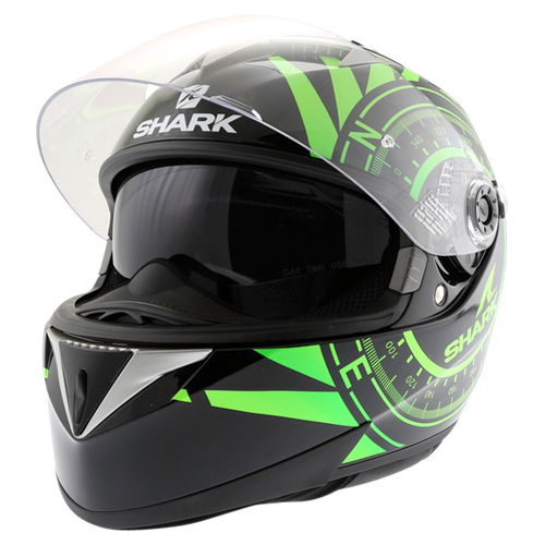 Shark S900 Helmet Hedge KGY Full Face Motorcycle Helmet Open With Sun Visor                                                                                                                                                                                    