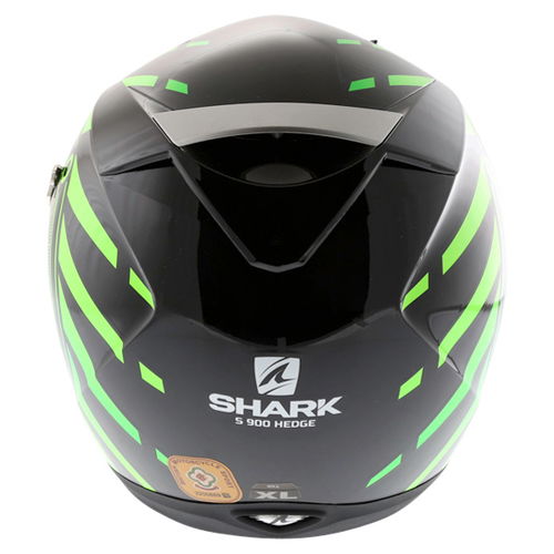 Shark S900 Helmet Hedge KGY Full Face Motorcycle Helmet Back                                                                                                                                                                                                   