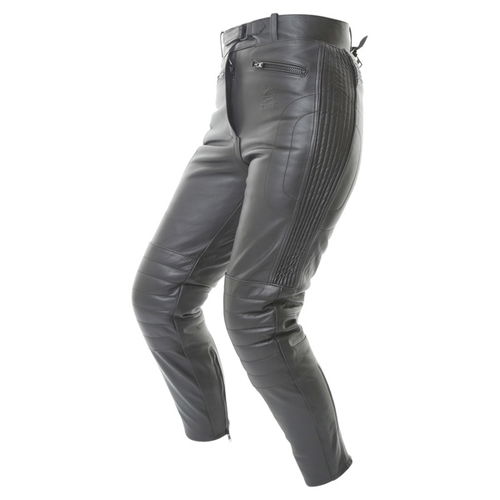 BKS Steve 747 Short Ladies Black Leather Motorcycle Jeans Riding crouch                                                                                                                                                                                        