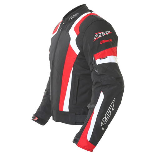 RST Blade Sport 1348 Mens Black Red White Textile Motorcycle Jacket Side                                                                                                                                                                                       