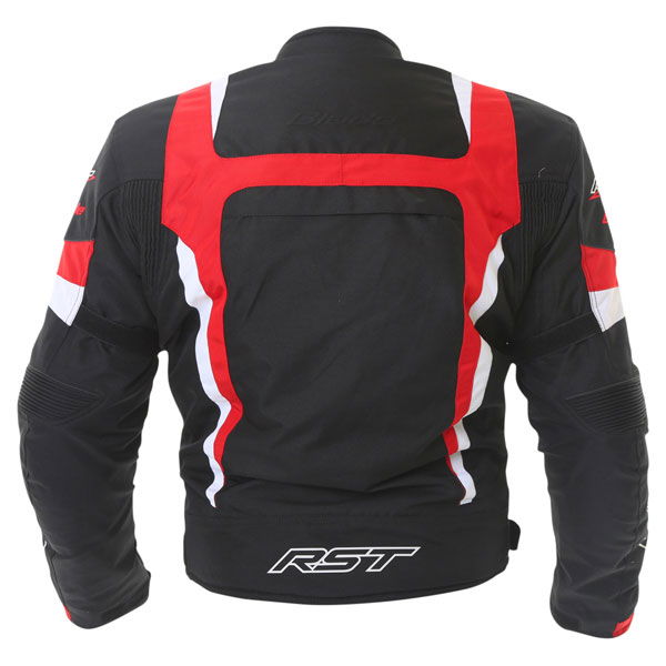 RST Blade Sport 1348 Mens Black Red White Textile Motorcycle Jacket Back                                                                                                                                                                                       