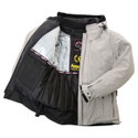Ellie 1395 Textile Jacket Silver