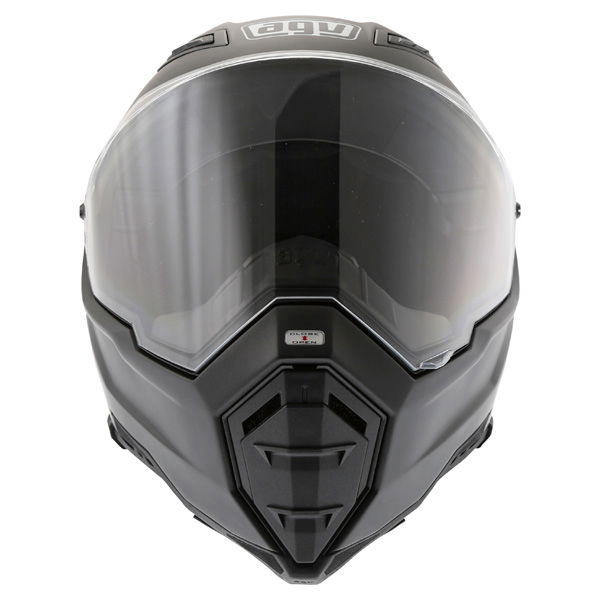 AGV AX8 Evo Naked Matt Black Helmet Front                                                                                                                                                                                                                      