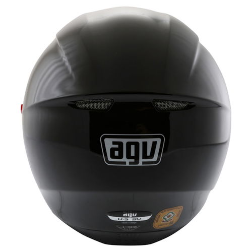 AGV K3 SV Black Full Face Motorcycle Helmet Back                                                                                                                                                                                                               