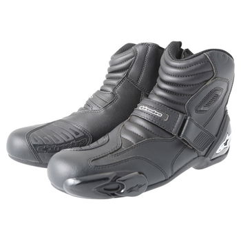 Alpinestars S-MX 1.1 Short Black Motorcycle Boots Pair                                                                                                                                                                                                         