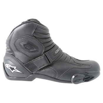 Alpinestars S-MX 1.1 Short Black Motorcycle Boots Outside leg                                                                                                                                                                                                  