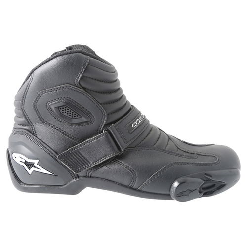 Alpinestars S-MX 1.1 Short Black Motorcycle Boots Outside leg                                                                                                                                                                                                  
