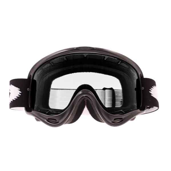 Oakley O Frame Jet Black Motocross Goggles Front                                                                                                                                                                                                               