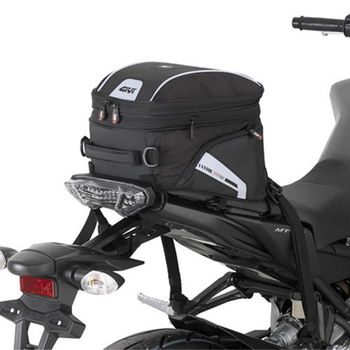 Givi XS313 Xtream Exp 20 Litre Tail Bag In Situ                                                                                                                                                                                                                