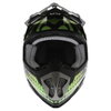 BKS 315 Piston Adult MX Green Helmet Front                                                                                                                                                                                                                     