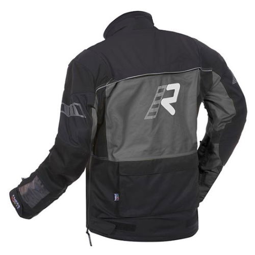 Rukka Overpass Black Grey GoreTex Waterproof Textile Motorcycle Jacket Back                                                                                                                                                                                    