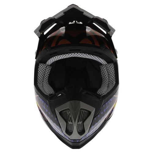 BKS 315 Piston Adult MX Blue Helmet Front                                                                                                                                                                                                                      
