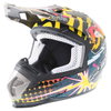 BKS 315 Piston Adult MX Orange Helmet Front Left                                                                                                                                                                                                               