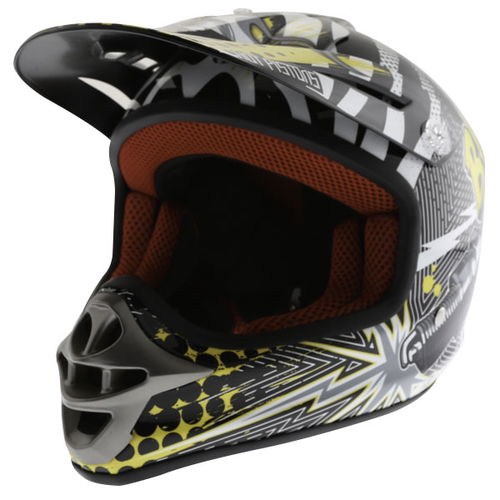 BKS 303 Piston Kids MX Orange Helmet Front Left                                                                                                                                                                                                                