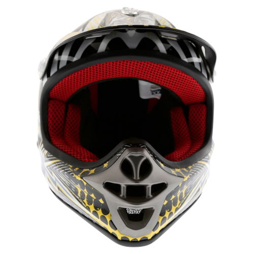 BKS 303 Piston Kids MX Orange Helmet Front                                                                                                                                                                                                                     