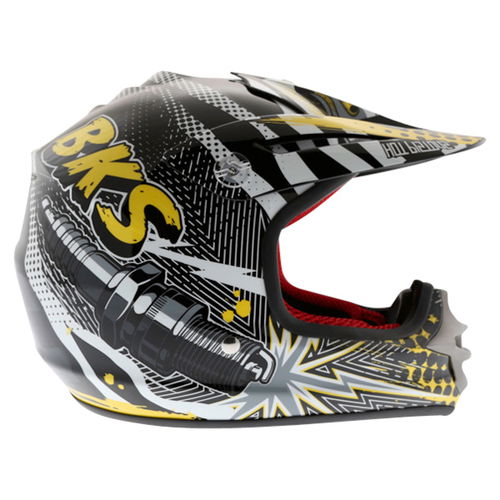 BKS 303 Piston Kids MX Orange Helmet Right Side                                                                                                                                                                                                                