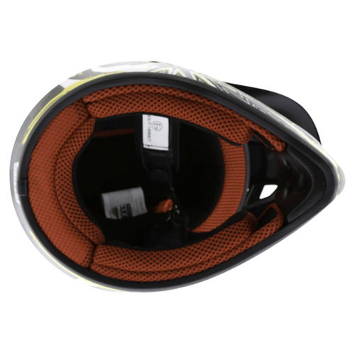 BKS 303 Piston Kids MX Orange Helmet Inside                                                                                                                                                                                                                    