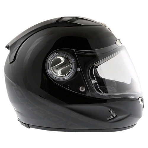 Scorpion Exo 1000 Round Up Black Helmet Right Side                                                                                                                                                                                                             