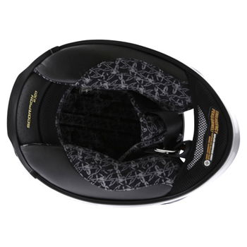Scorpion Exo 1000 Round Up Black Helmet Inside                                                                                                                                                                                                                 