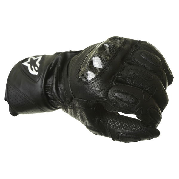 Alpinestars SP-2 Black Motorcycle Gloves Knuckle                                                                                                                                                                                                               