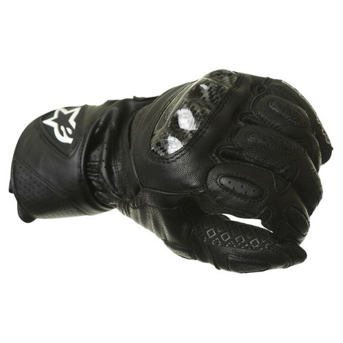 Alpinestars SP-2 Black Motorcycle Gloves Knuckle                                                                                                                                                                                                               