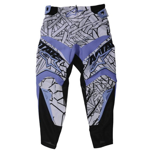 Alpinestars Charger Kids XIV Black Blue MX Pants Front                                                                                                                                                                                                         