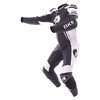 BKS Apex 1 Piece Black White Leather Motorcycle Suit Racing crouch                                                                                                                                                                                             