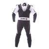 BKS Apex 1 Piece Black White Leather Motorcycle Suit Back                                                                                                                                                                                                      