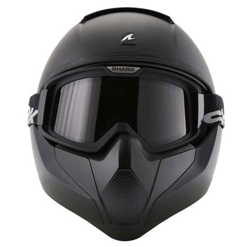 Shark Vancore Matt Black Full Face Motorcycle Helmet Front                                                                                                                                                                                                     