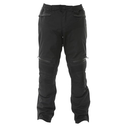IXS Nandi Mens Black Textile Motorcycle Trousers Front                                                                                                                                                                                                         