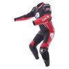BKS Apex 1 Piece Black Red Leather Motorcycle Suit Racing crouch                                                                                                                                                                                               