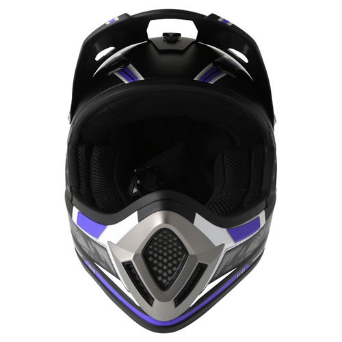 IXS HX 276 Fame Blue Helmet Front                                                                                                                                                                                                                              