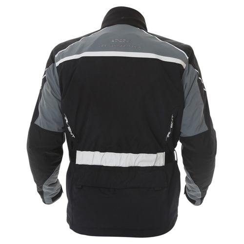 IXS Patrol Mens Grey Black Textile Motorcycle Jacket Back                                                                                                                                                                                                      