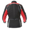 IXS Chelsea Ladies Black Red Waterproof Textile Motorcycle Jacket Back                                                                                                                                                                                         