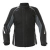 IXS Chelsea Ladies Black Grey Waterproof Textile Motorcycle Jacket Front                                                                                                                                                                                       