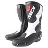 Sidi Fusion White Black Motorcycle Boots Pair                                                                                                                                                                                                                  