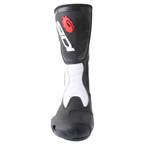 Sidi Fusion White Black Motorcycle Boots Front                                                                                                                                                                                                                 