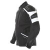 IXS Necthan Mens Black White Textile Motorcycle Jacket Side                                                                                                                                                                                                    