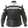 Frank Thomas Camero Black White Ladies Leather Motorcycle Jacket Back                                                                                                                                                                                          