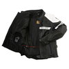 Frank Thomas Camero Black White Ladies Leather Motorcycle Jacket Inside                                                                                                                                                                                        