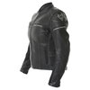 Frank Thomas Camero Black Ladies Leather Motorcycle Jacket Side                                                                                                                                                                                                