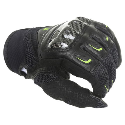 Alpinestars M30 Air Monster Black Green Motorcycle Gloves Knuckle                                                                                                                                                                                              