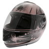 Frank Thomas DV06 Flip Front Pink Ladies Full Face Motorcycle Helmet Front Left                                                                                                                                                                                