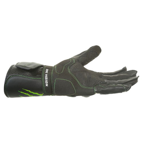 Alpinestars SP-M8 Monster Black Green Motorcycle Glove Little finger side                                                                                                                                                                                      
