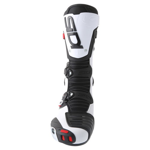 Sidi Mag 1 White Black Motorcycle Boots Front                                                                                                                                                                                                                  