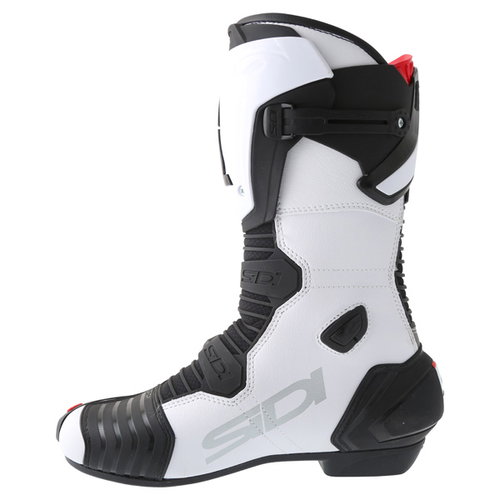 Sidi Mag 1 White Black Motorcycle Boots Inside leg                                                                                                                                                                                                             