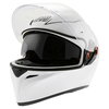 AGV K3 SV White Full Face Motorcycle Helmet Open With Sun Visor                                                                                                                                                                                                